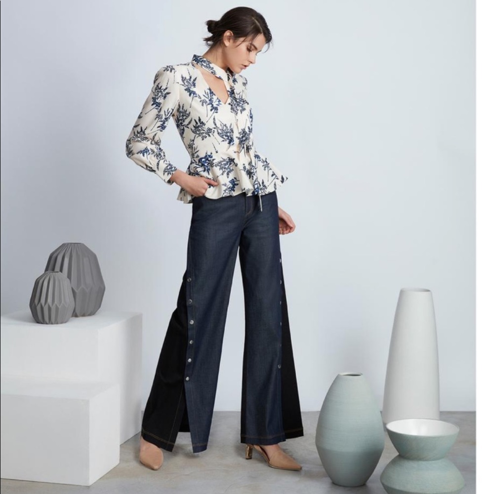 NEW N12H Chelsea Wide leg pants denim